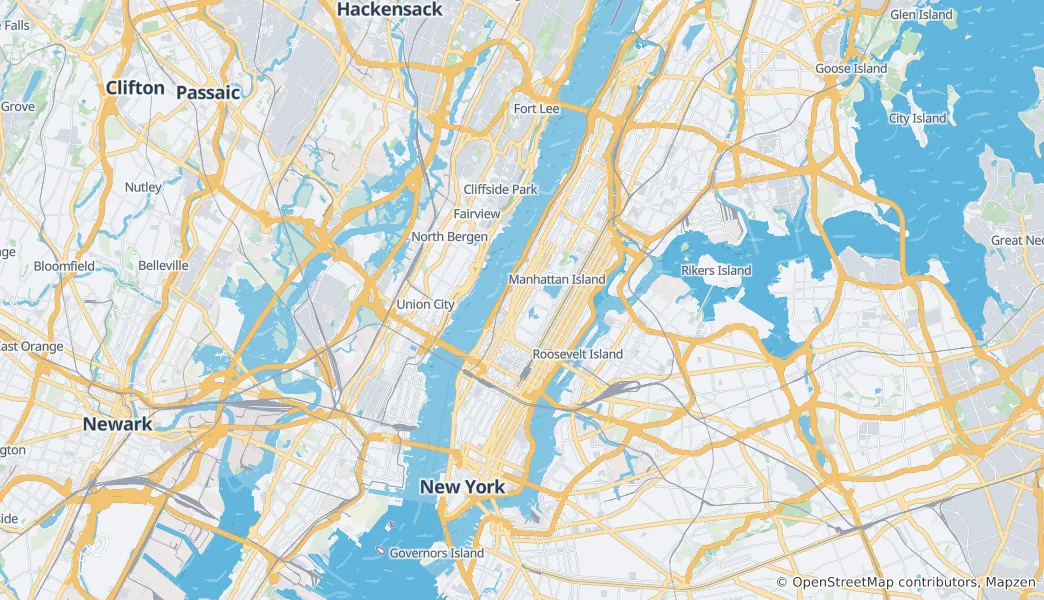 Mapa New York County