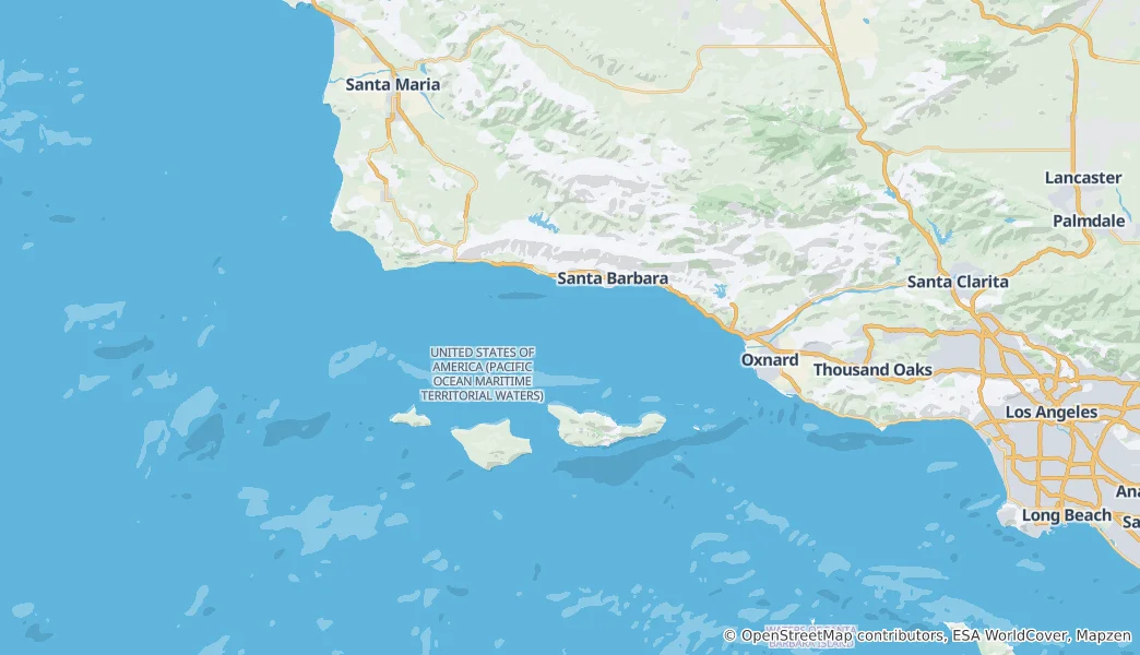 Mapa Santa Barbara County