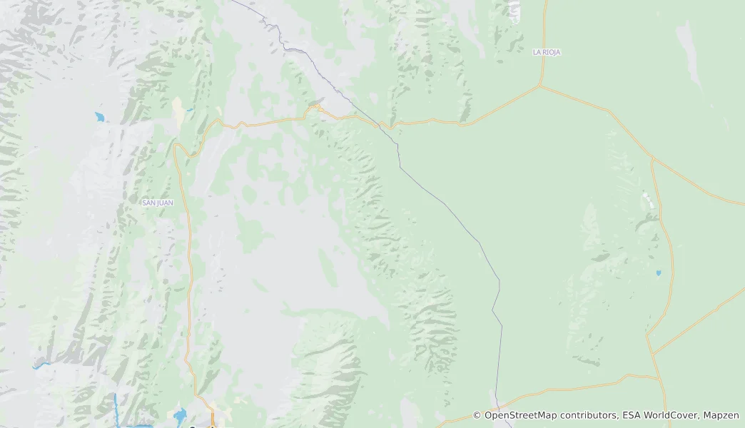 Mapa Valle Fértil Department