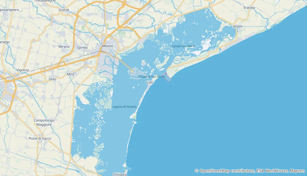 Mapa Wenecja