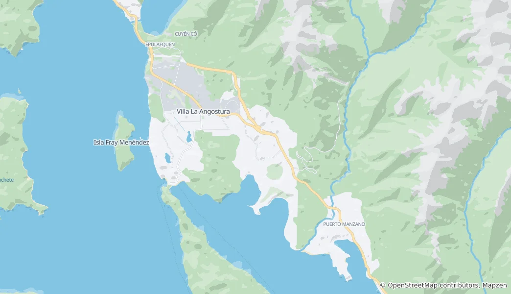 Mapa Villa La Angostura