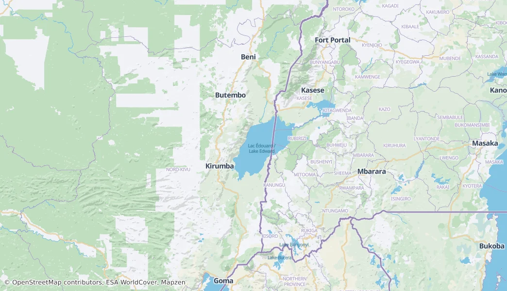 Virunga National Park — Map