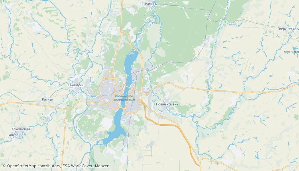 Воронеж — Карта