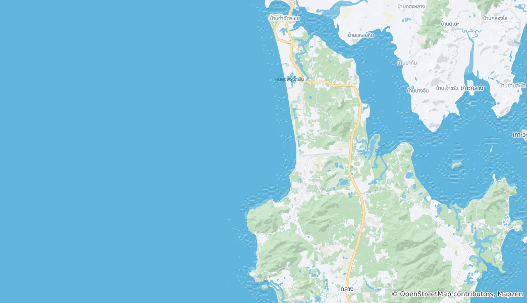 Mapa Sirinat National Park