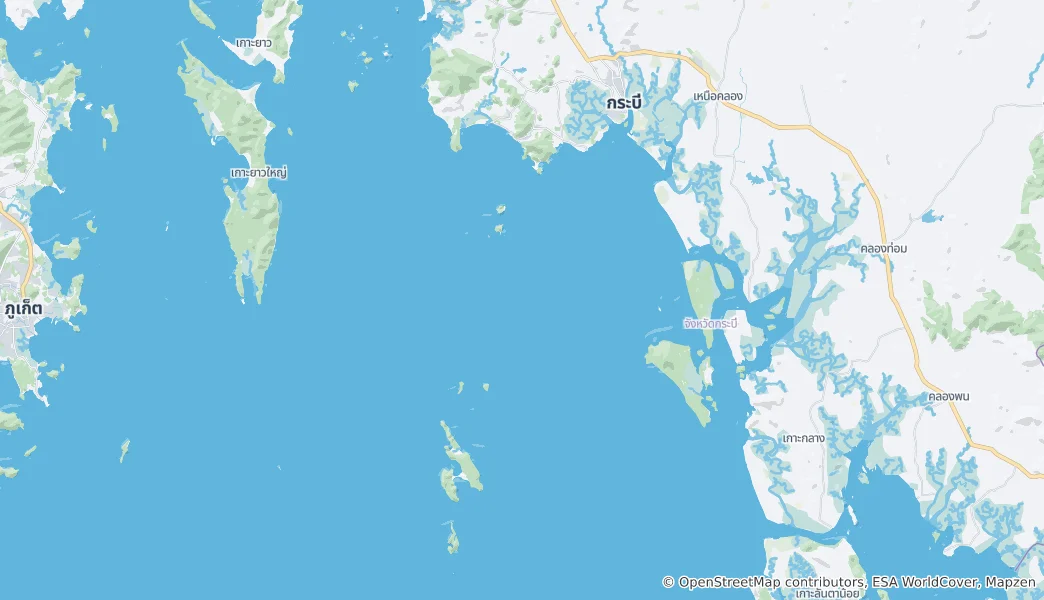 Mappa di Hat Noppharat Thara-Mu Ko Phi Phi National Park