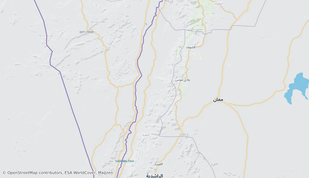 Wadi Araba — Map