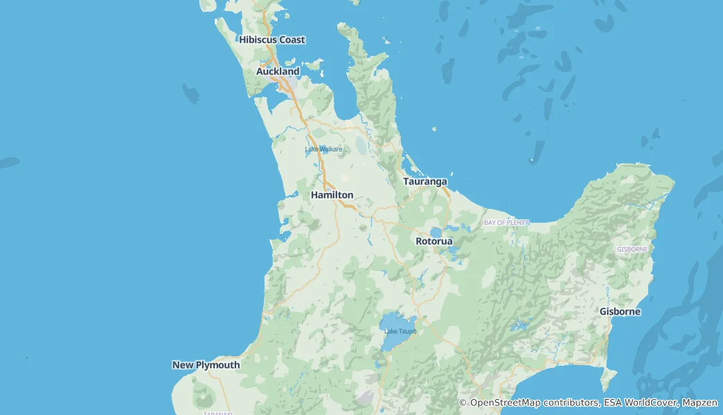 Mapa Waikato
