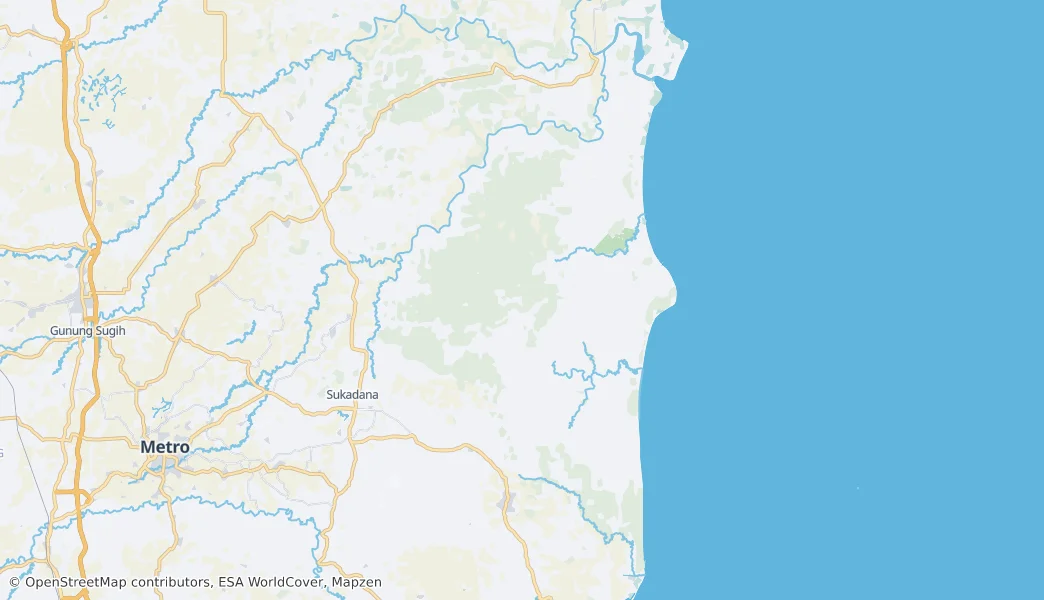 Way Kambas National Park – Mapa