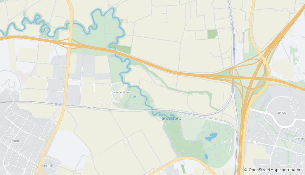 Karte von Yarkon National Park