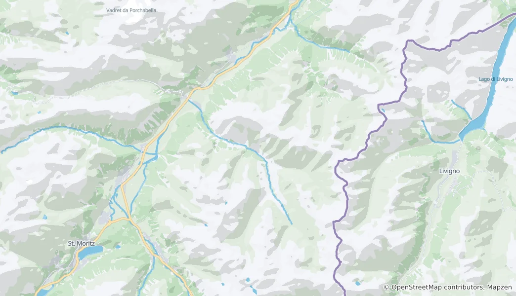 Mappa di Zuoz