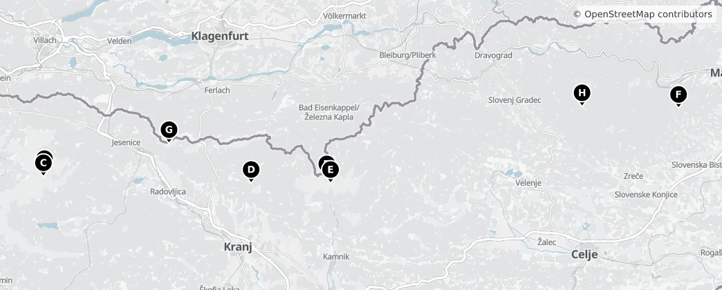Map of Slovenia