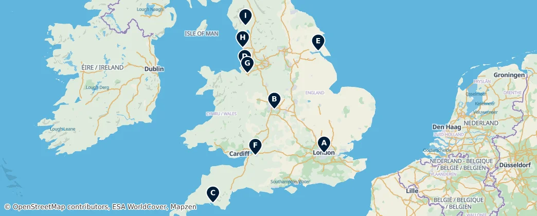 Map of United Kingdom