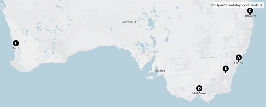 Map of Australia