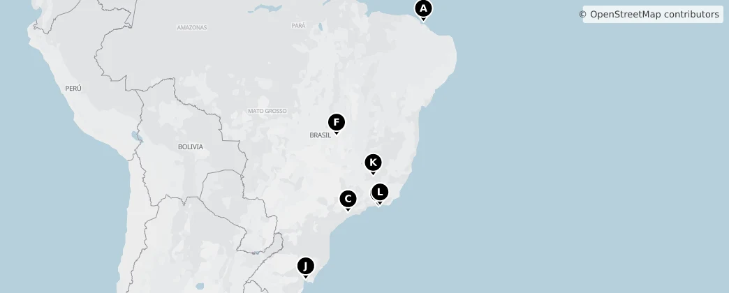 Map of Brazil