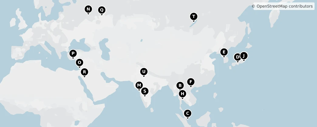 Map of Asia