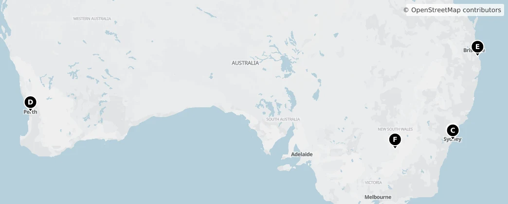 Map of Australia