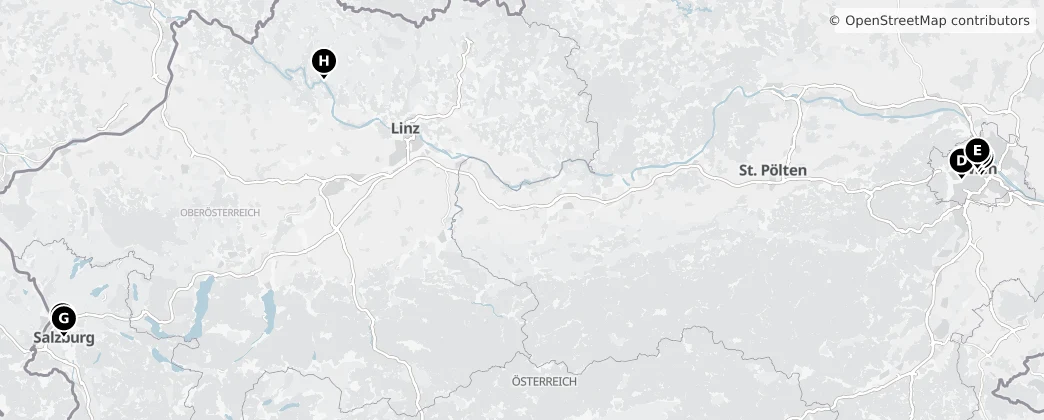 Map of Austria