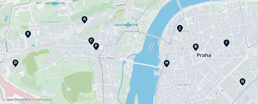 Map of Prague