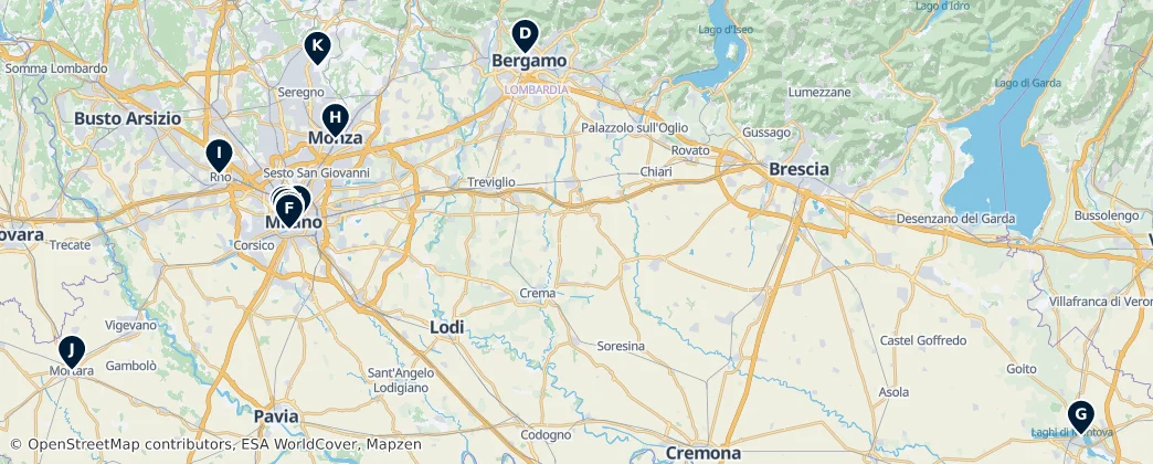 Map of Lombardy