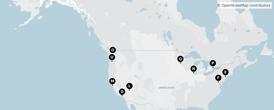 Map of North America