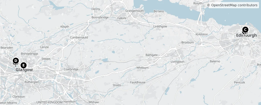 Map of Scotland