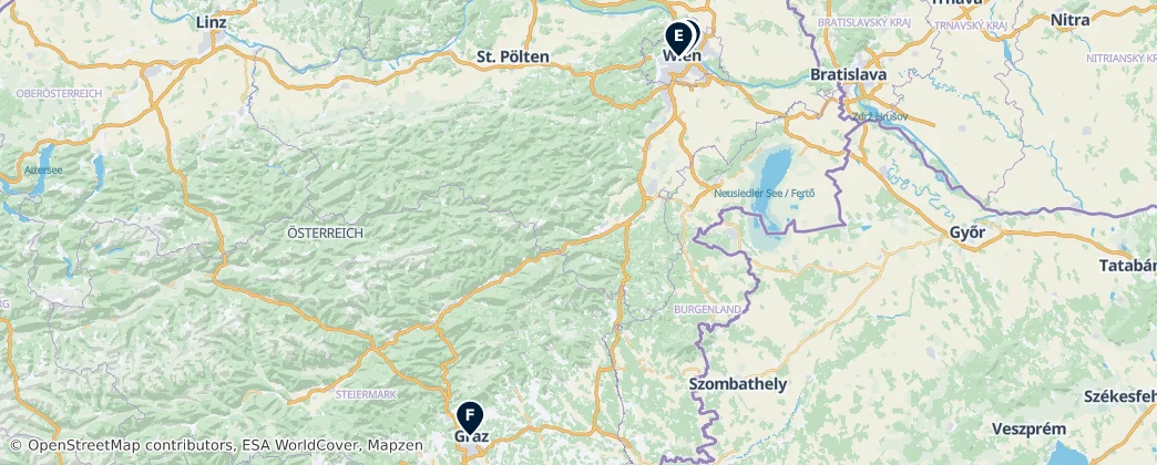 Map of Austria