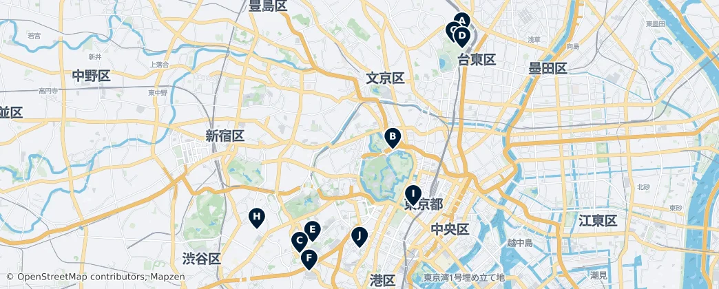 Map of Chiyoda