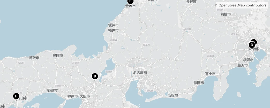 Map of 日本列島