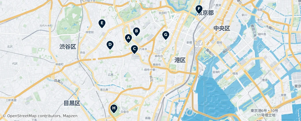 Map of Minato