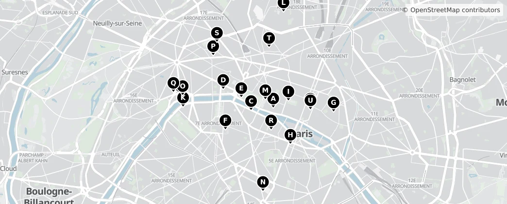 Map of Paris