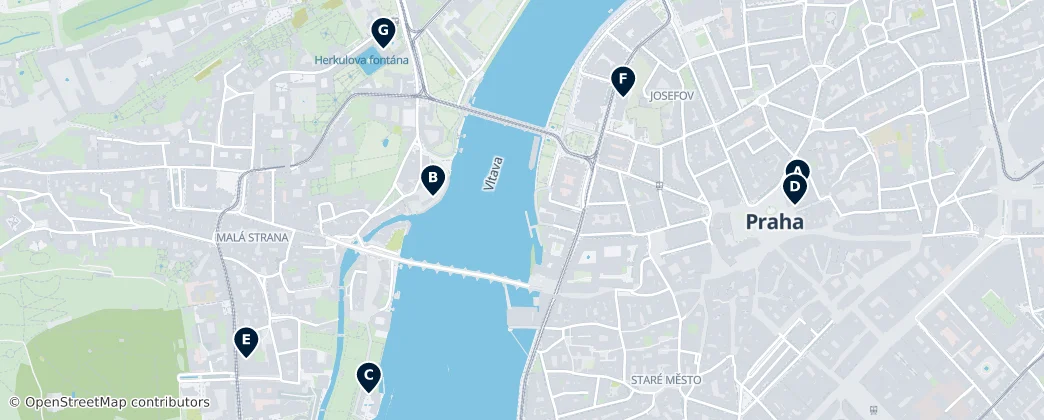 Map of Prague