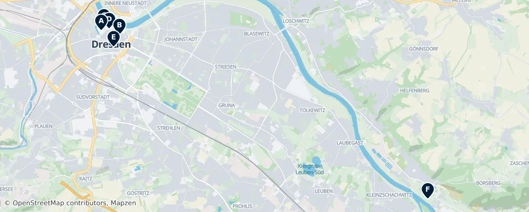 Map of Dresden