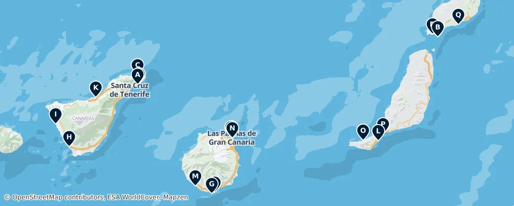 Map of Canary Islands