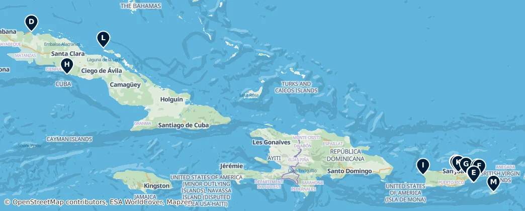 Map of Cuba