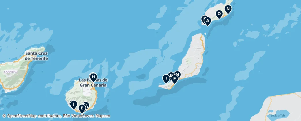 Map of Province of Las Palmas