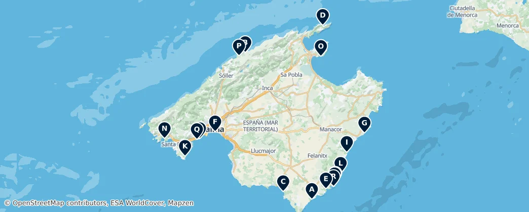Map of Mallorca