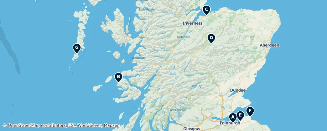Map of Scotland