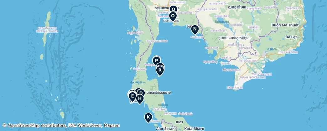 Map of Thailand