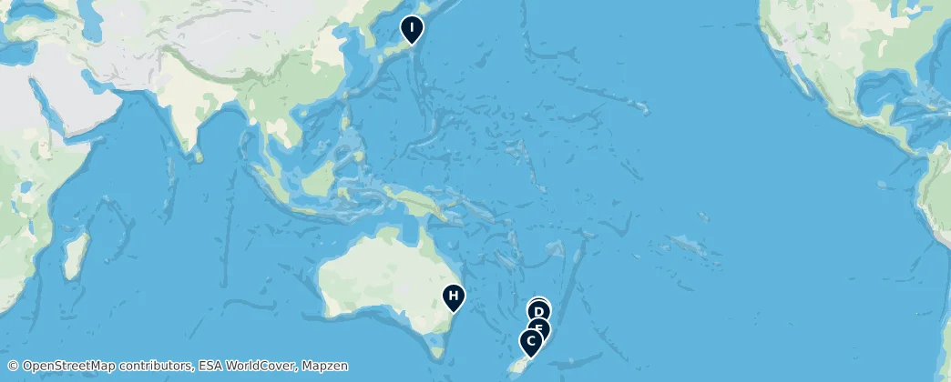 Map of Oceania