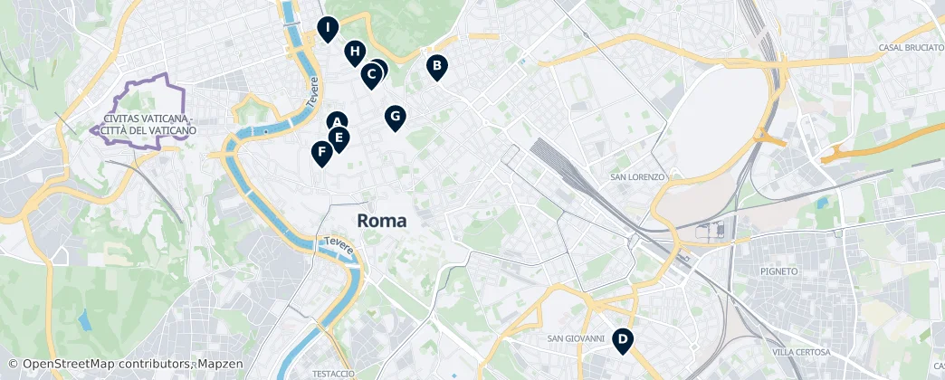 Map of Rome