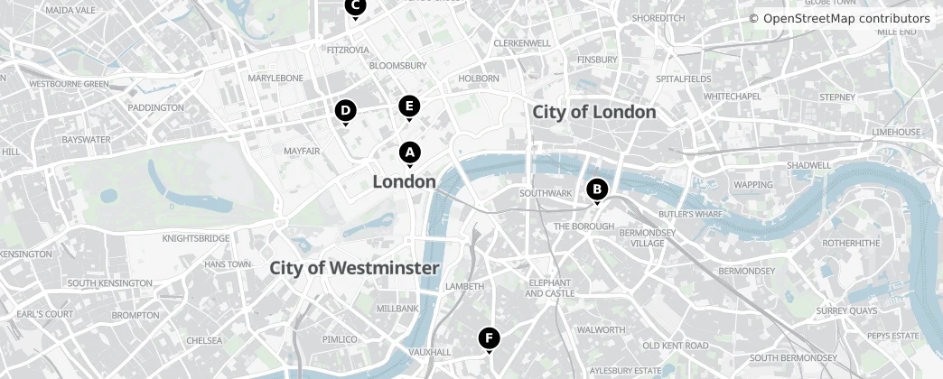 Map of Westminster
