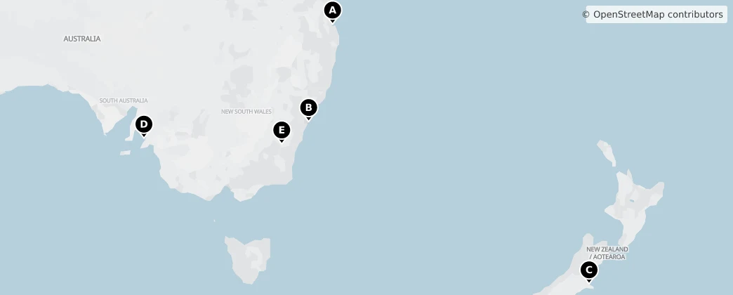 Map of Oceania