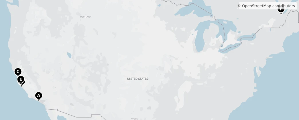 Map of North America