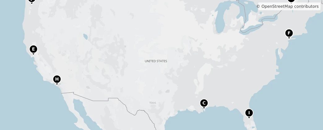 Map of North America