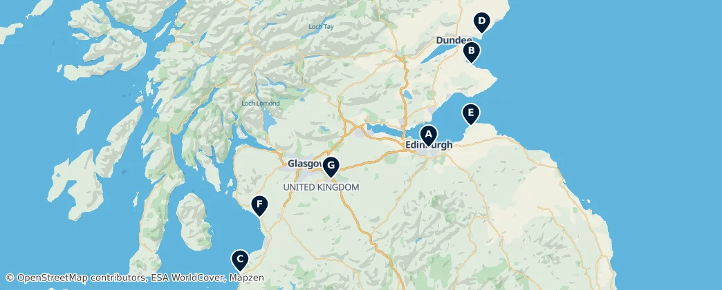 Map of Scotland