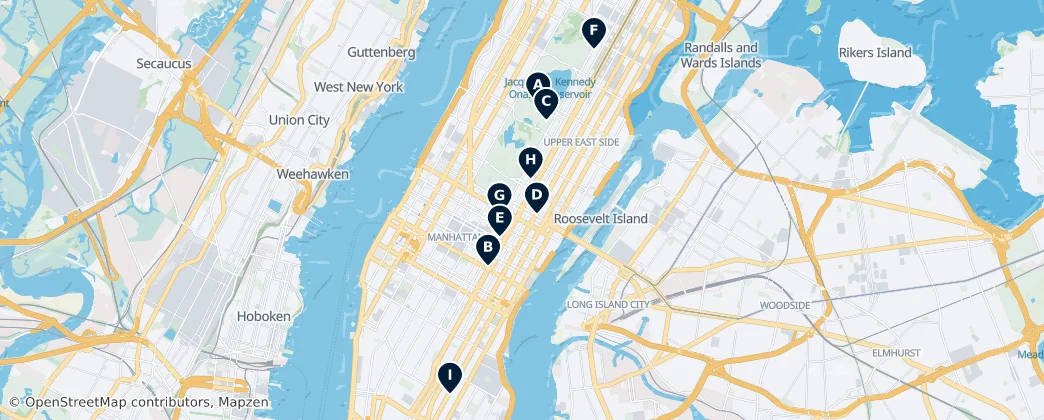 Map of Manhattan Island