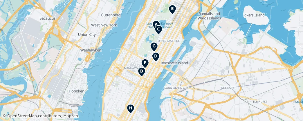 Map of Manhattan