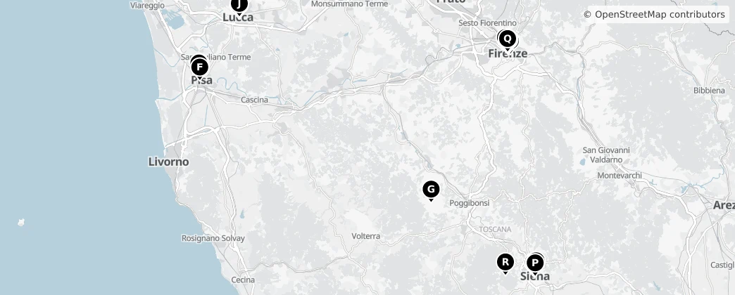 Map of Tuscany