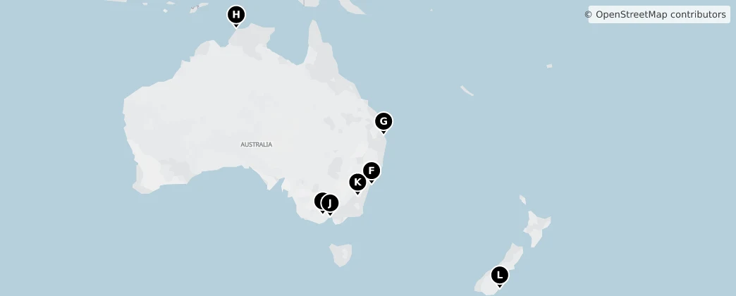 Map of Oceania