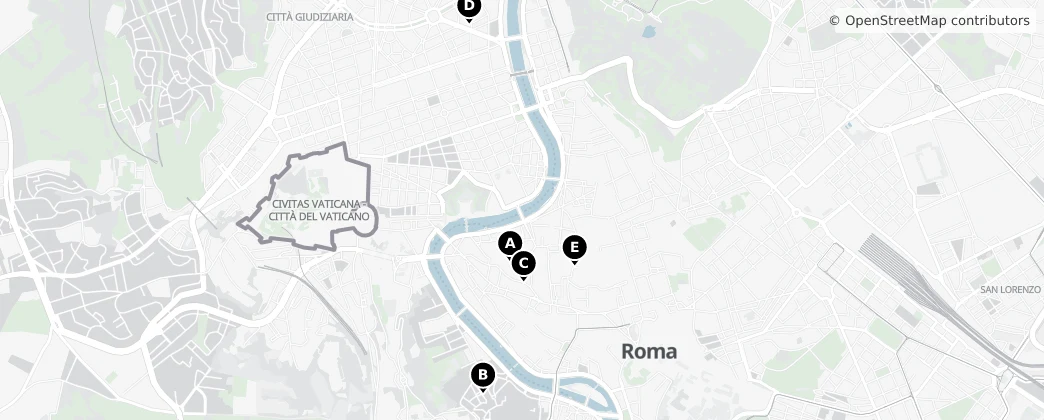 Map of Vatican City